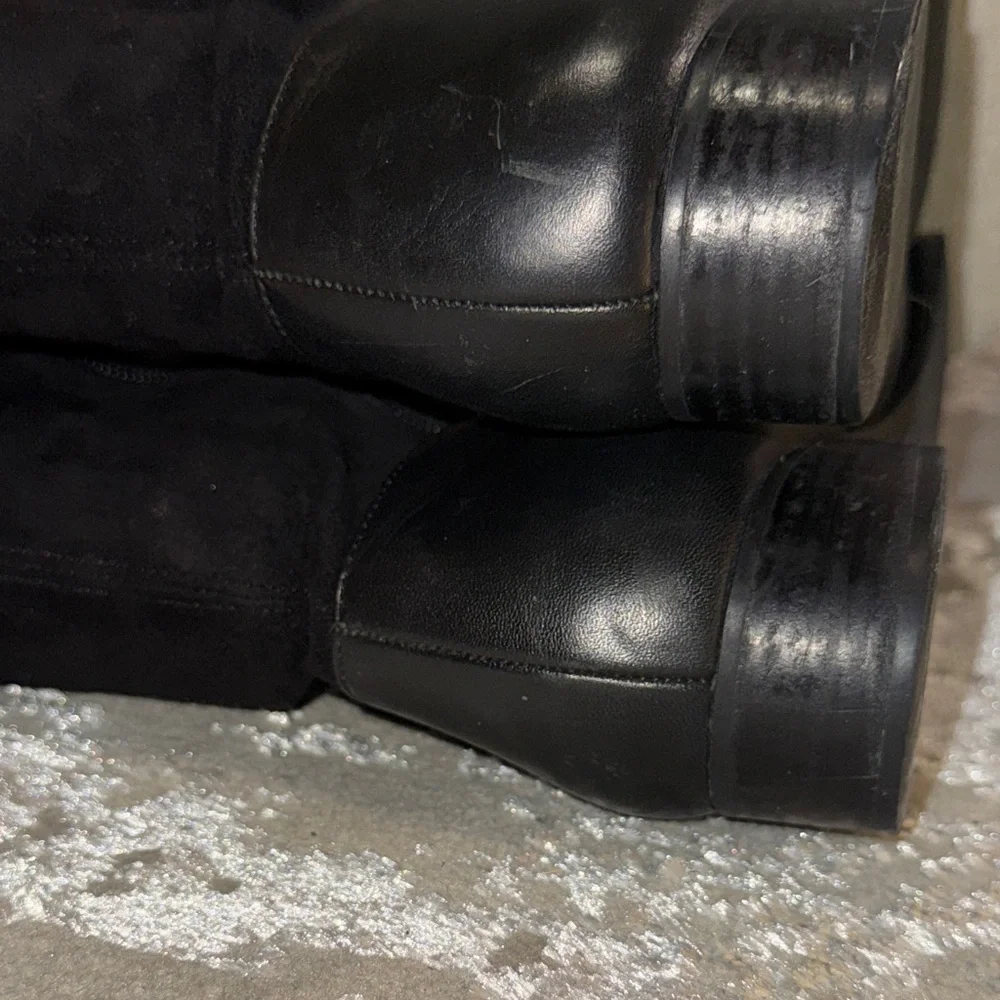 Miss Albright Black Over the Knee Boots